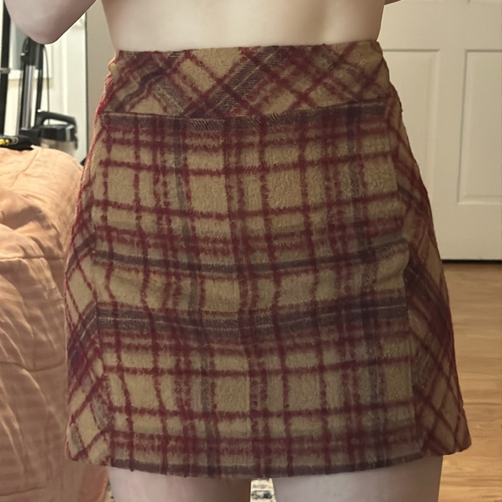 Free people plaid skirt